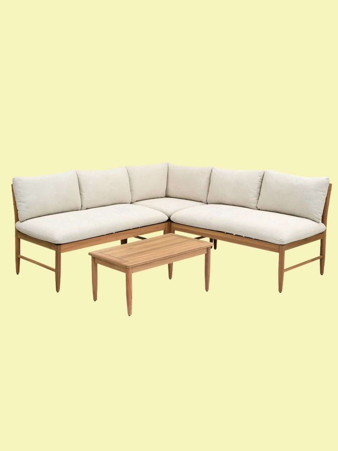 Cotswold Company, Frampton Wooden Corner Sofa Lounge Set