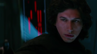 Adam Driver as Kylo Ren in Star Wars: The Force Awakens screenshot