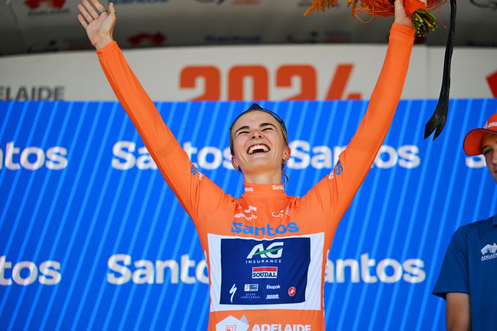 Ally Wollaston (AG Insurance Soudal) claimed the first ochre leader&rsquo;s jersey of the 2024 Women&rsquo;s Tour Down Under