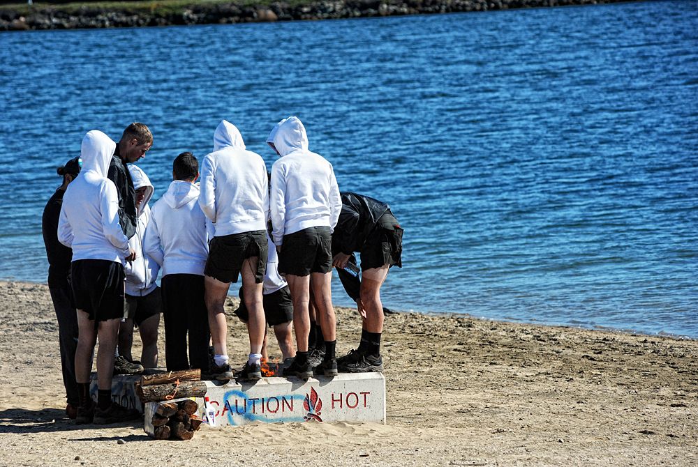 Novo Nordisk riders team-building with former US Navy SEALs