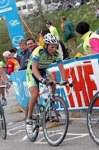 Danilo Di Luca (Liquigas) finished the day in 20th, over four minutes down on Basso