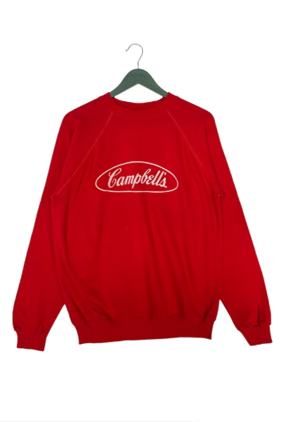 991Room, Vintage 90s Campbell&amp;rsquo;s Soup Sweatshirt/size L/mare in Usa/streetwear/crewneck/long Sleeve
