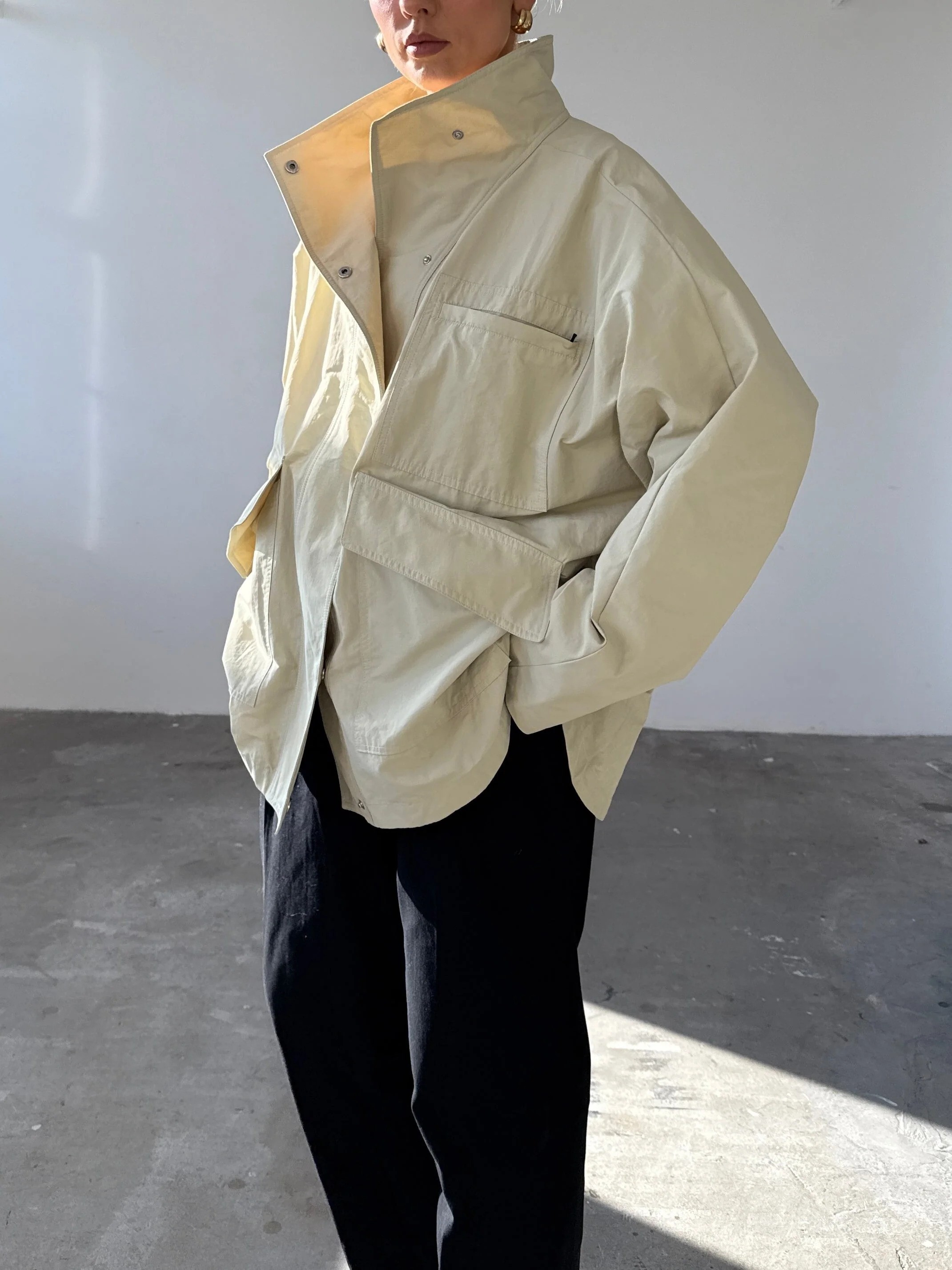 The Arden Coat in Canvas - Xs/s