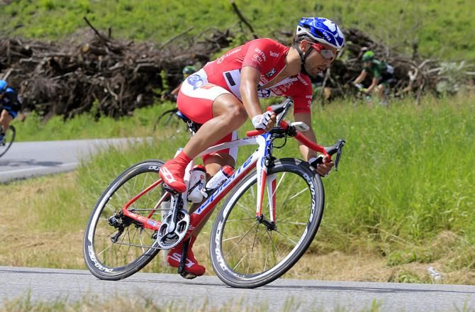 Nacer Bouhanni (FDJ) in the points jersey