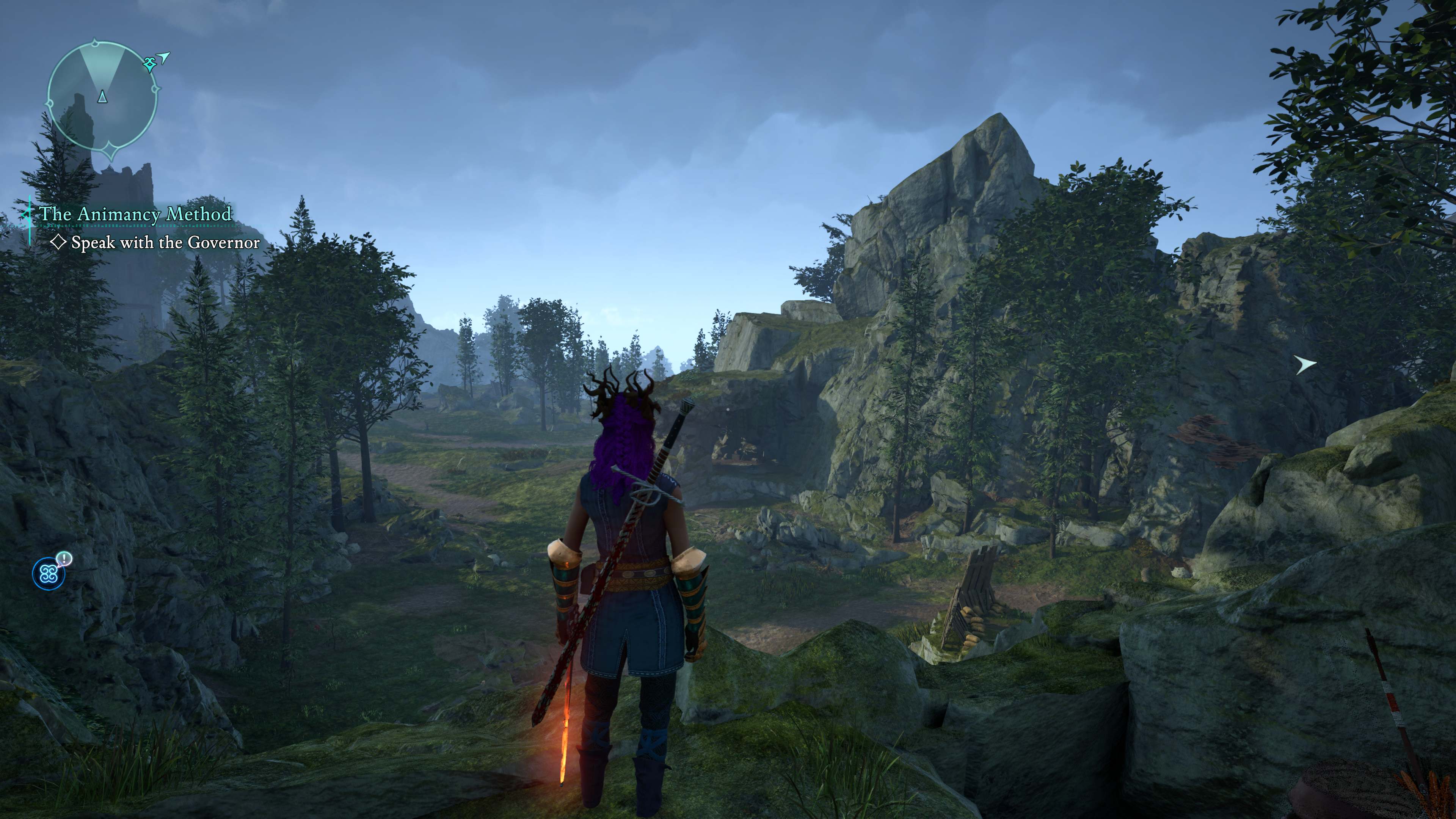 Screenshot of Avowed running on Xbox Series X.