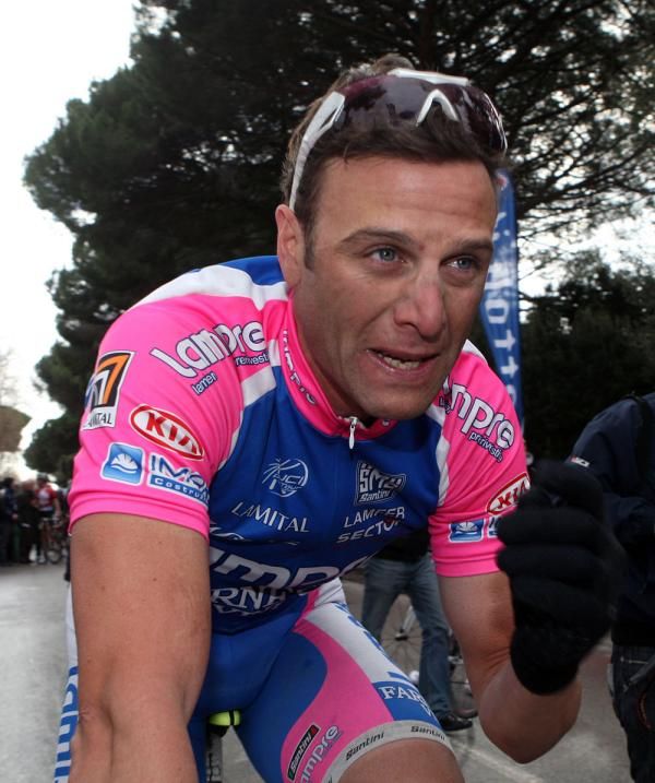 Alessandro Petacchi (Lampre) looks a little worse for wear after his sixth successive win at GP degli Etruschi