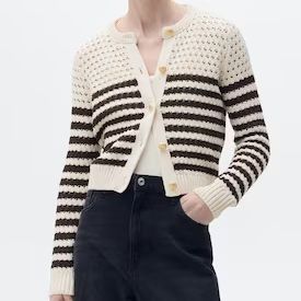 Mango Openwork Cardigan