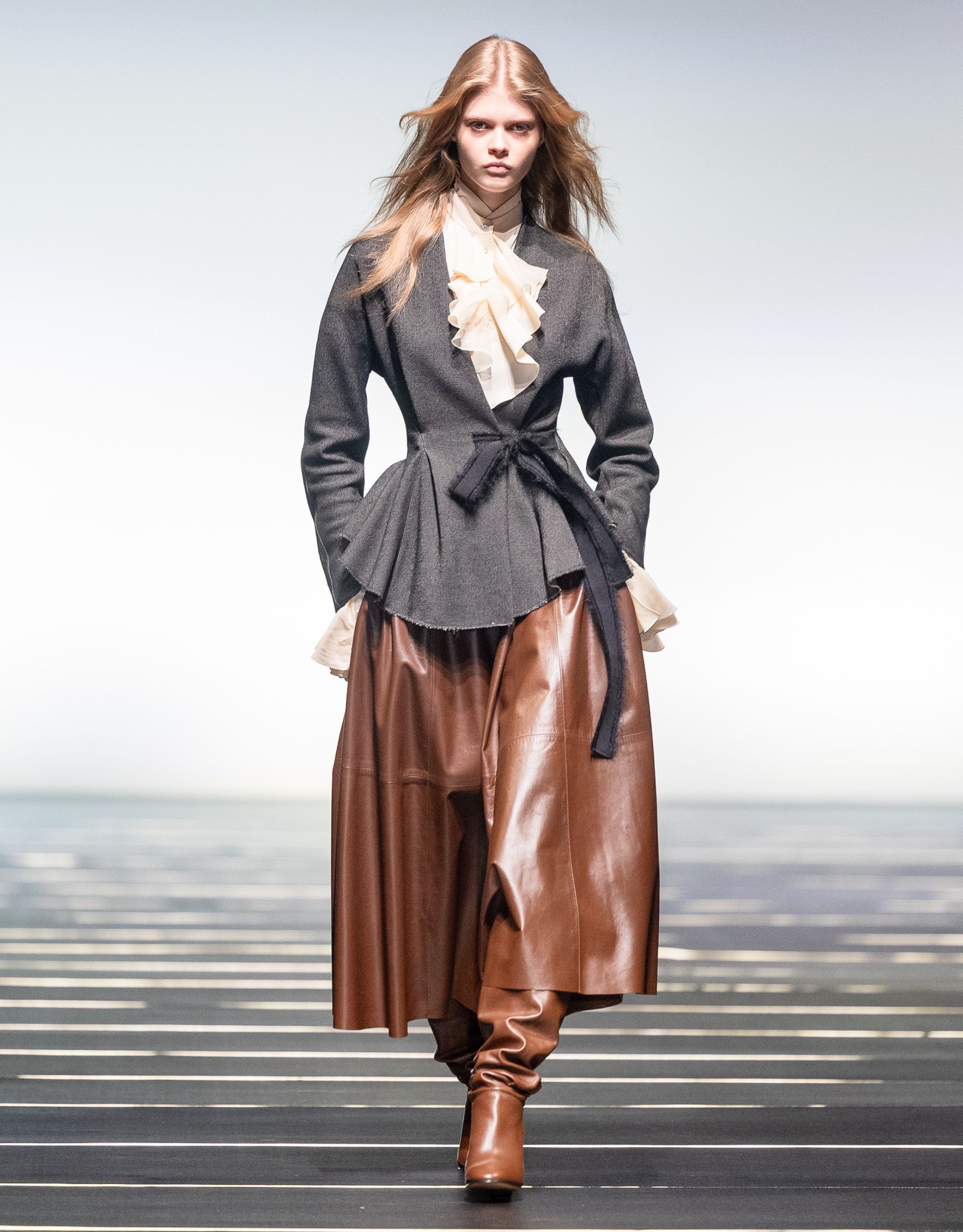 Alberta Ferretti slouchy leather boots