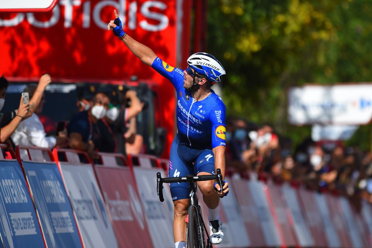 Vuelta Espana 2021 - 76th Edition - 13th stage Belmez - Villanueva de la Serena 203,7 km - 27/08/2021 - Florian Senechal (FRA - Deceuninck - Quick-Step) - photo Dario Belingheri/BettiniPhoto&Acirc;&copy;2021