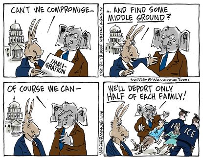 Political cartoon U.S. Dreamers immigration deportations