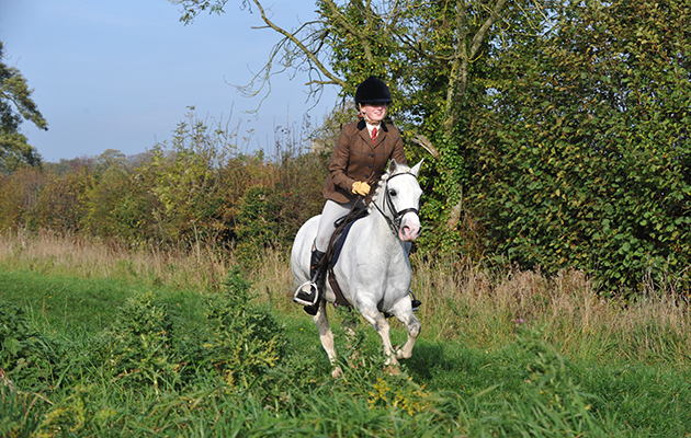 A smartly turned out young member of the Dunston Harriers field at their opening meet
