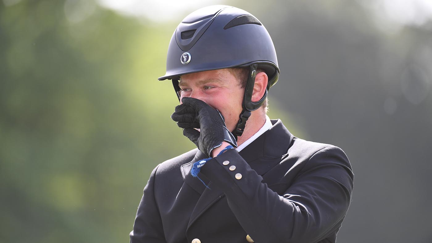 Alex Holman riding CARRICK DIAMOND BARD for GBR during the dressage phase of the CCI-L u25 4* at the Bramham International Horse Trials, held in Bramham Park near Wetherby in West Yorkshire in the UK, on the 10th June 2022