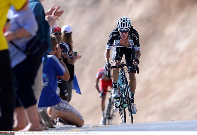 Rigoberto Uran (Omega Pharma-Quickstep) comes in third