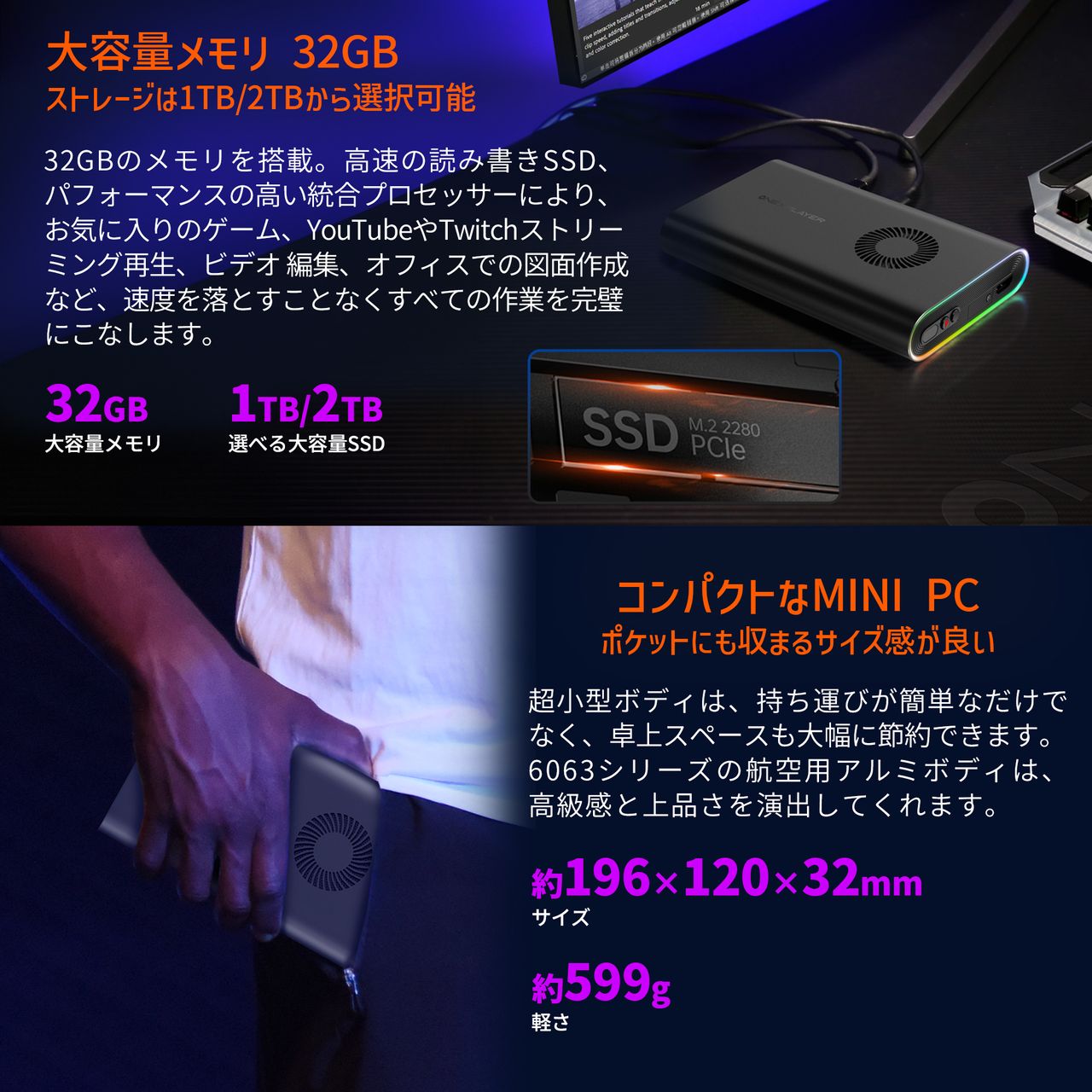 OneXPlayer M1 product images