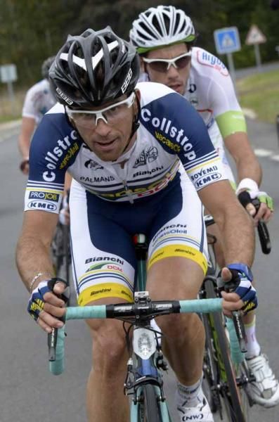 Marco Marcato (Vacansoleil-DCM Pro Cycling Team) leads the attack