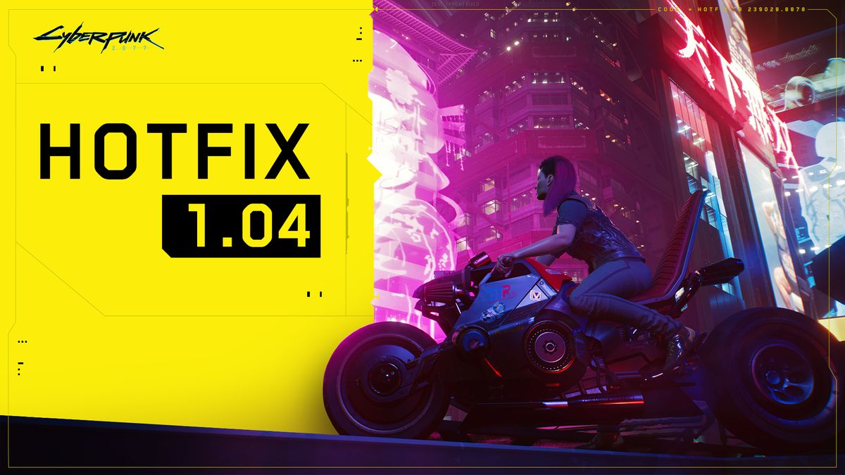 Cyberpunk 2077 hotfix 1.04