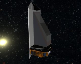 Artist concept of proposed NEOCam space telescope that could survey the regions of space closest to the Earth’s orbit, where potentially hazardous asteroids are most likely to be found.