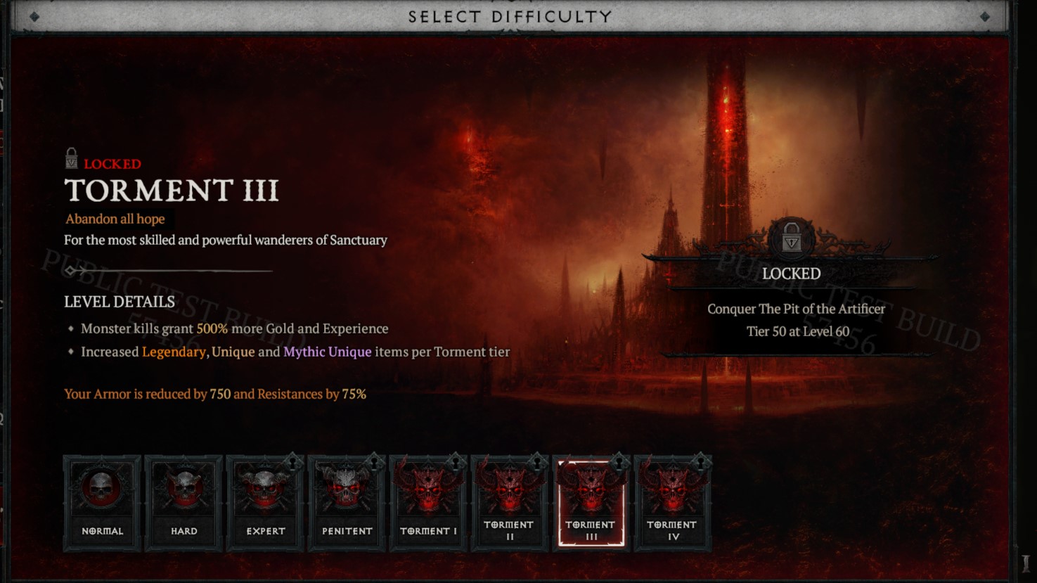diablo 4 torment difficulties