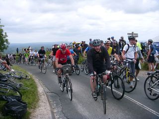 Top of Ditchling Beacon, London to Brighton 2010