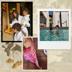 Fashion editor, Judith Jones, in various Southern California resorts