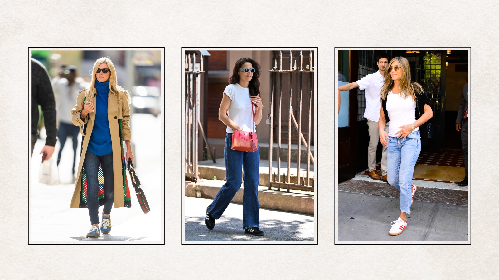 celebrities wearing adidas samba trainers