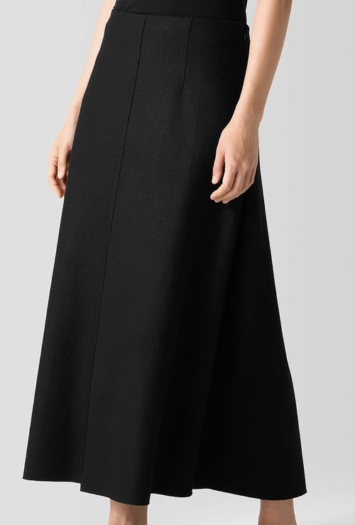 Felted Wool A-Line Skirt