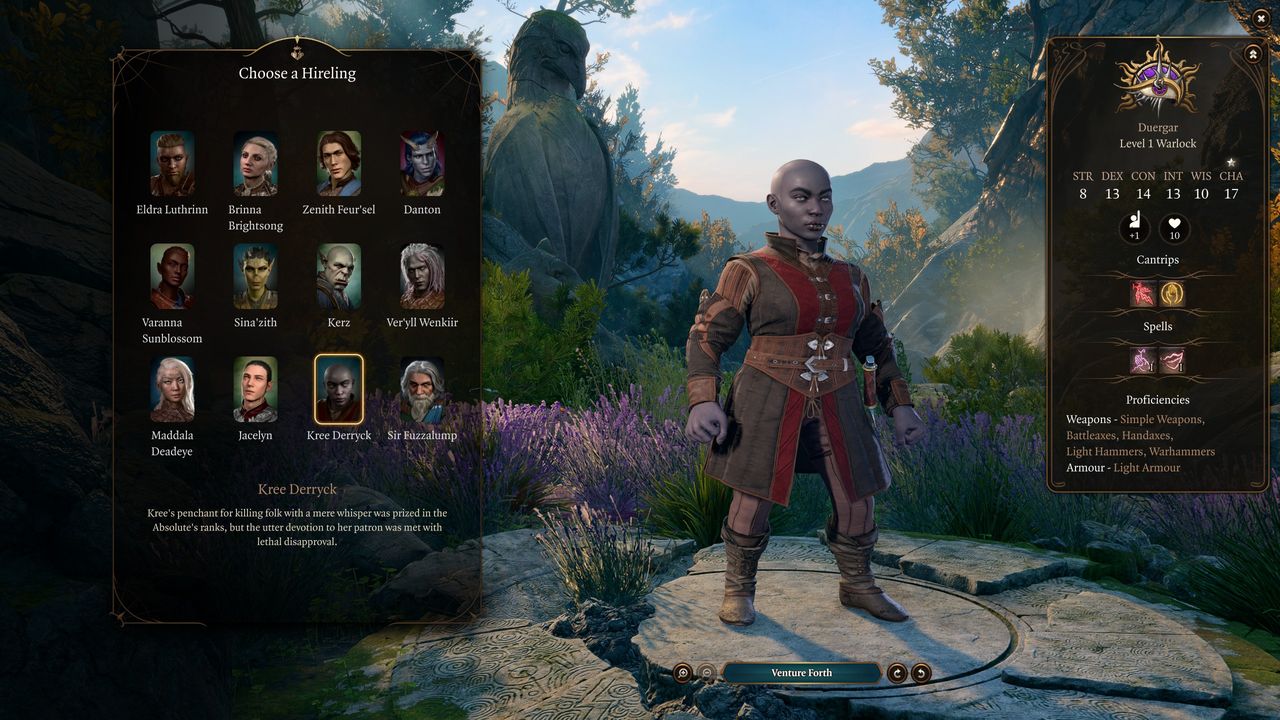 Baldur's Gate 3 hirelings