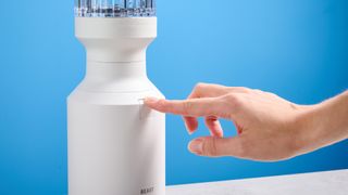 Beast Mighty 850 Plus personal blender in cloud white colorway with attachments.