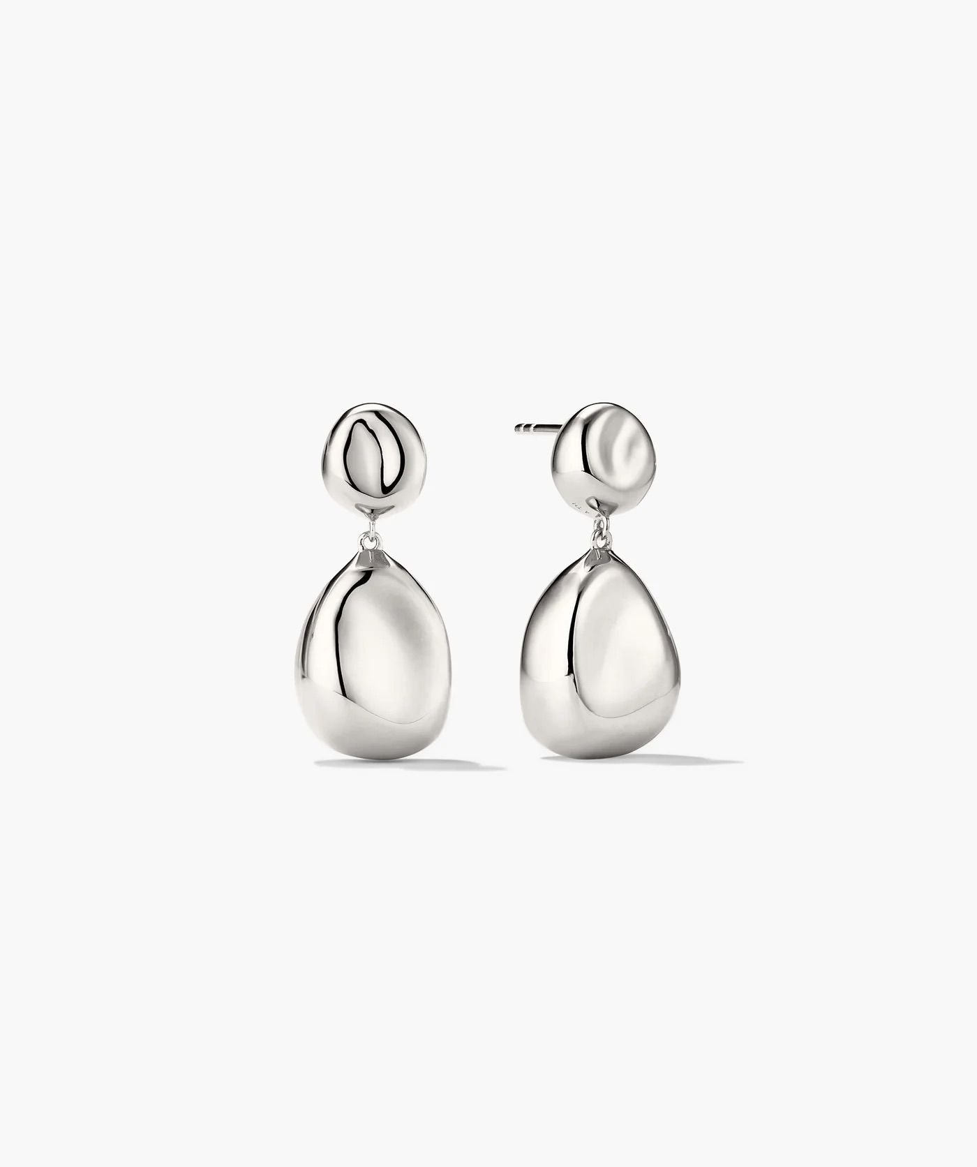 Mejuri, Organic D&amp;ocirc;me Pebble Earrings