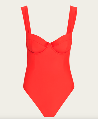 Simkhai Kyle Bustier One-Piece Swimsuit