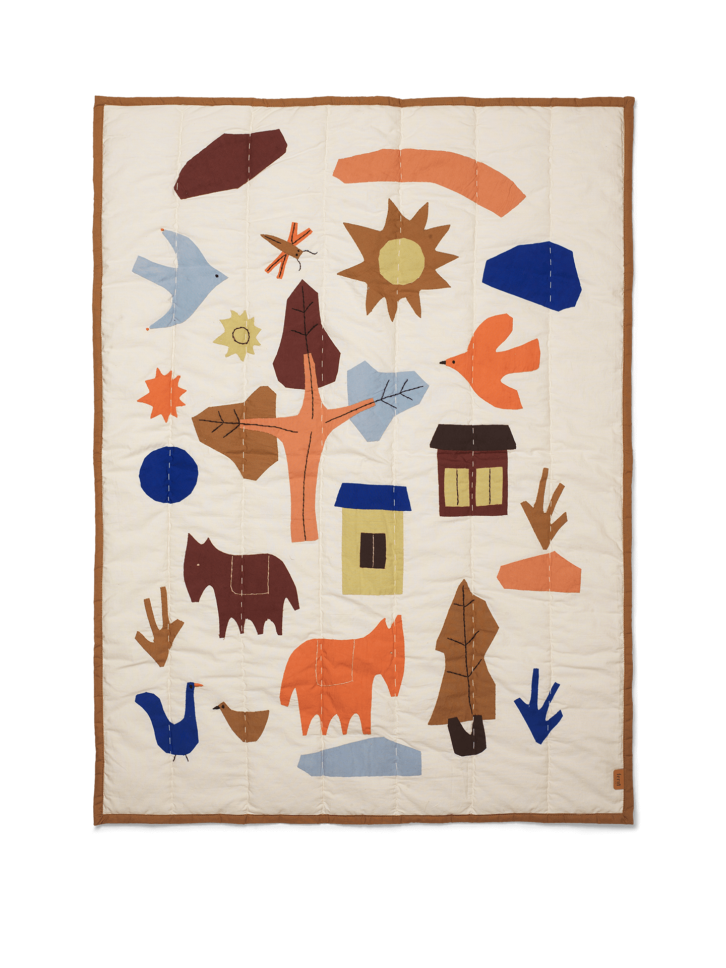 Village Quilted Blanket - Multi
