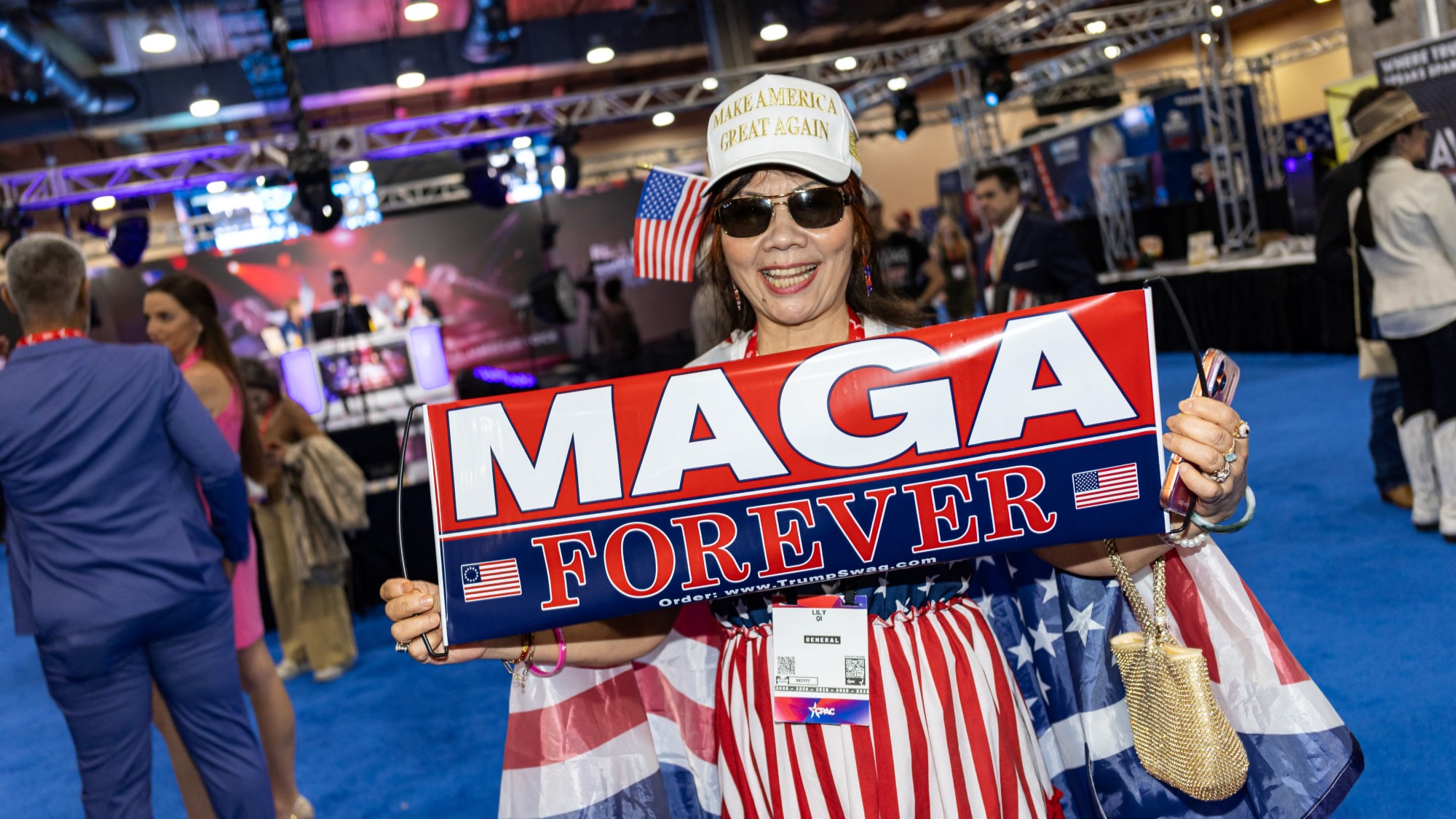 Maga supporters at CPAC