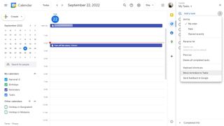 Add Google Calendar reminders to Google Tasks