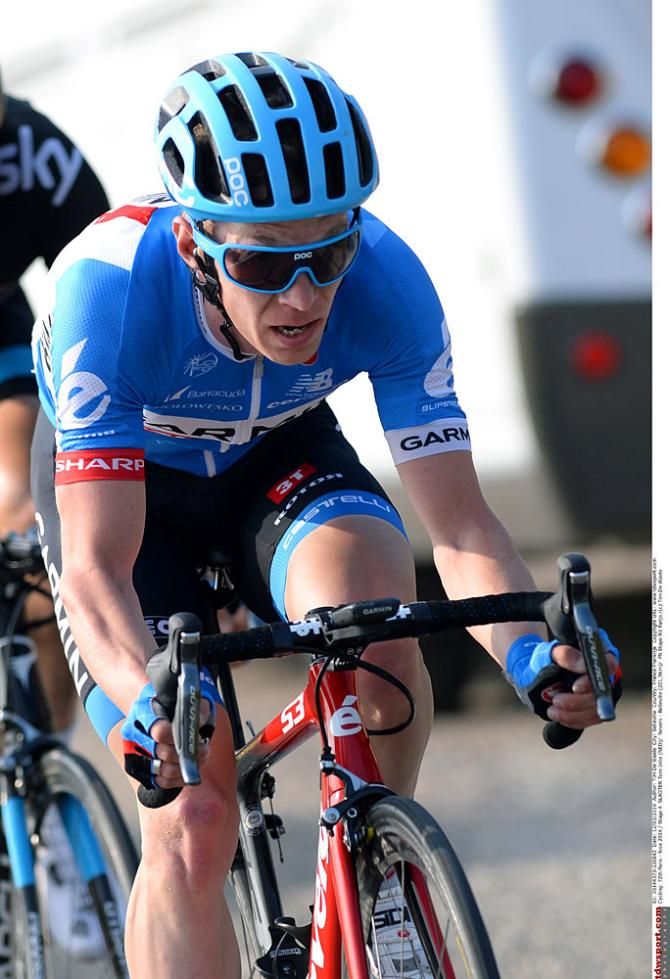 Tom Jelte Slagter leads Geraint Thomas