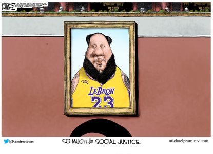 Editorial Cartoon U.S. Lebron James Social Justice China NBA