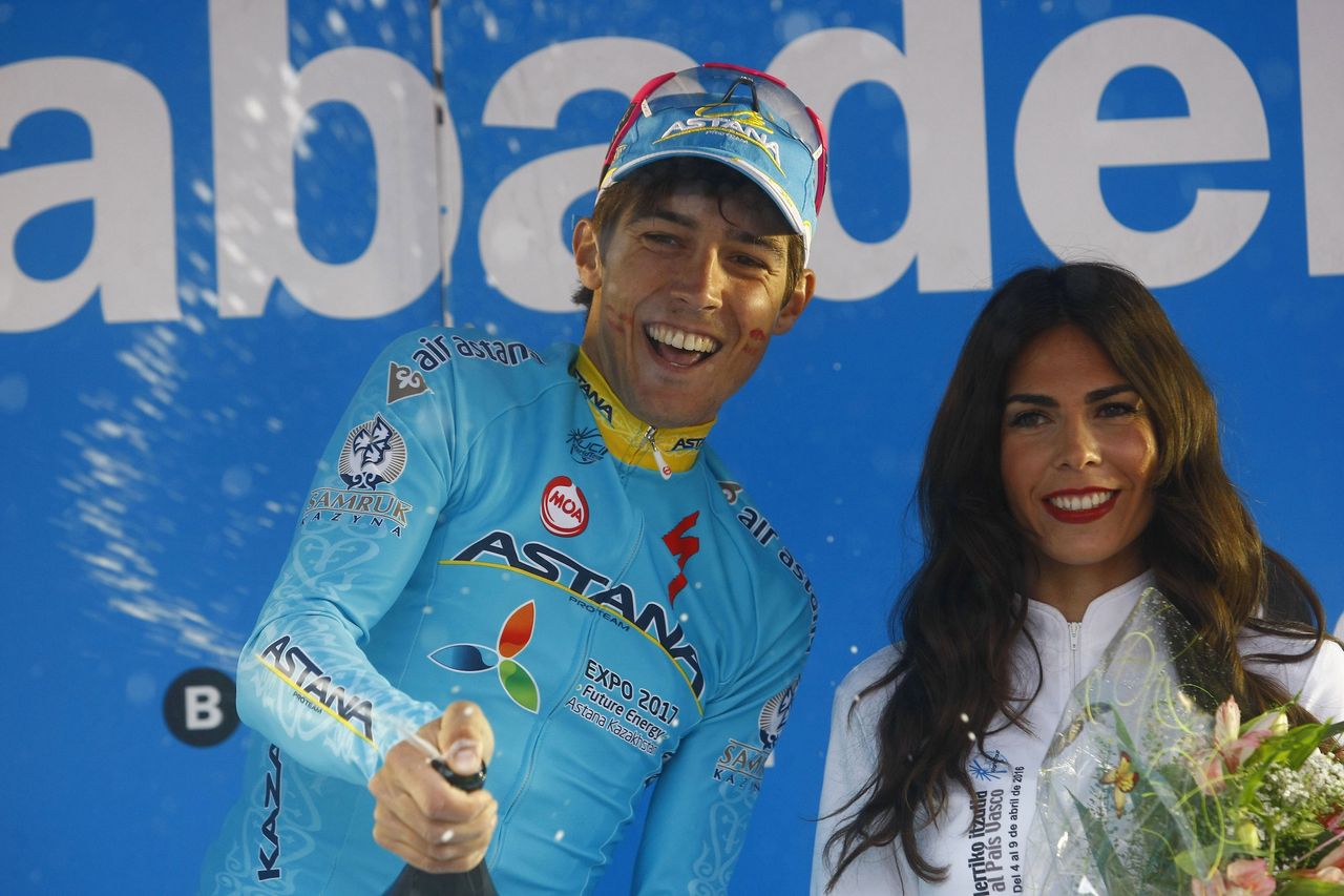 Diego Rosa (Astana) celebrates