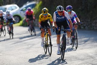 CITTIGLIO ITALY MARCH 20 Brodie Chapman of Australia and Team FDJ Nouvelle Aquitaine Futuroscope competes during the 46th Trofeo Alfredo BindaComune di Cittiglio 2022 Womens Elite a 1418km one day race from Cocquio Trevisago to Cittiglio TrBinda UCIWWT on March 20 2022 in Cittiglio Italy Photo by Tim de WaeleGetty Images