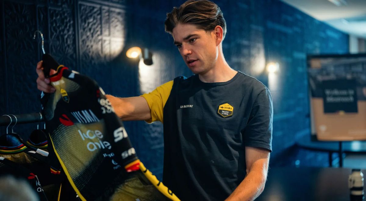 Visma-Lease A Bike 2025 Tour de France jersey unveil &ndash; 'The Swarm'
