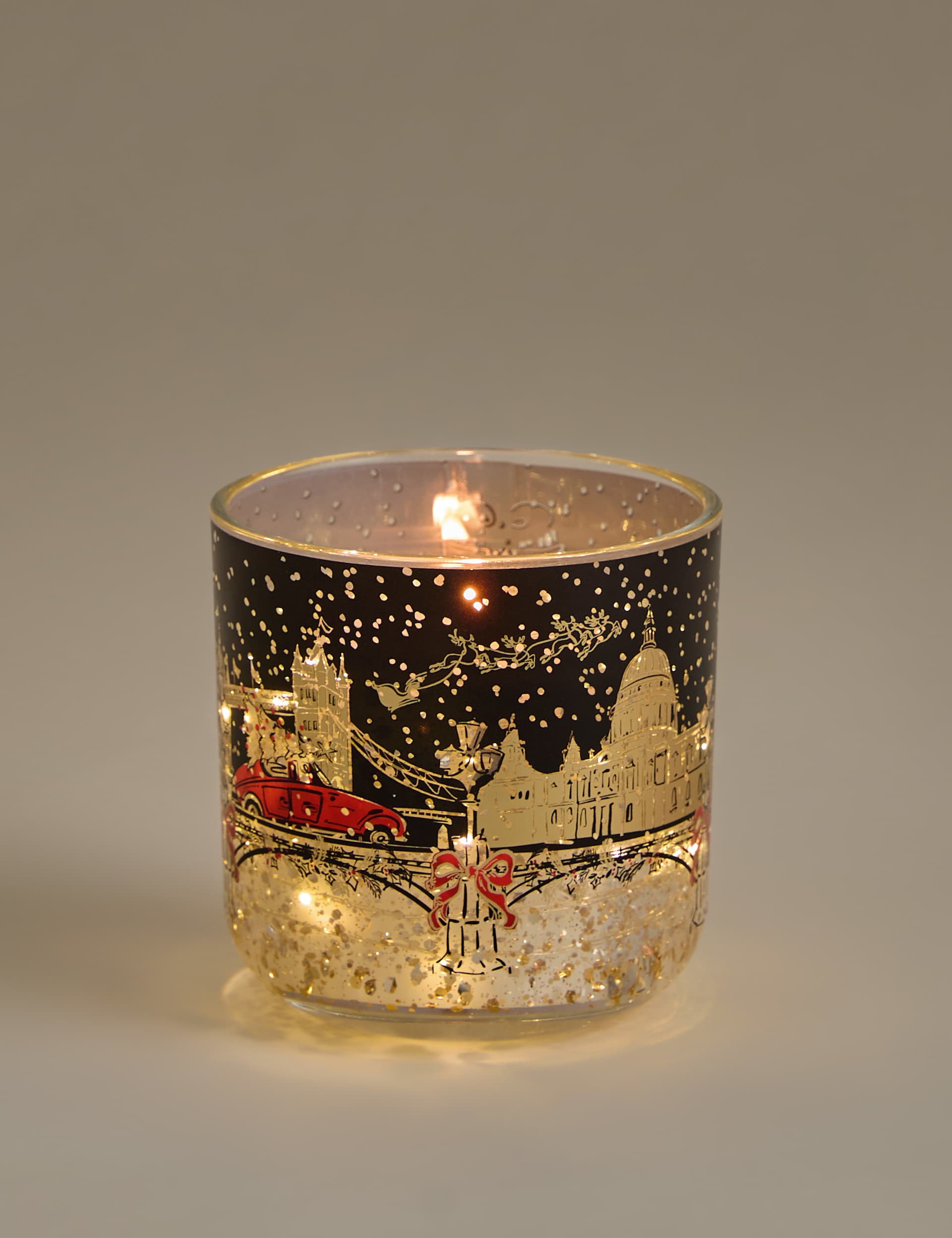 Mandarin Clove &amp;amp; Cinnamon Townhouse Light Up Candle