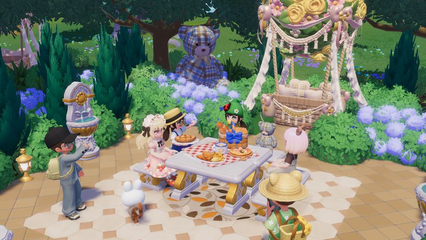 Heartopia characters enjoy a picnic in the garden