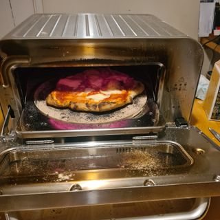 My pizza in the Breville Smart Oven Pizzaiolo