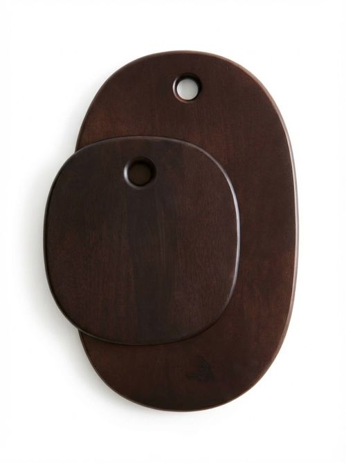 Large Wooden Serving Board in Dark Brown