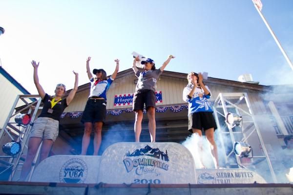 The women&rsquo;s cross country podium