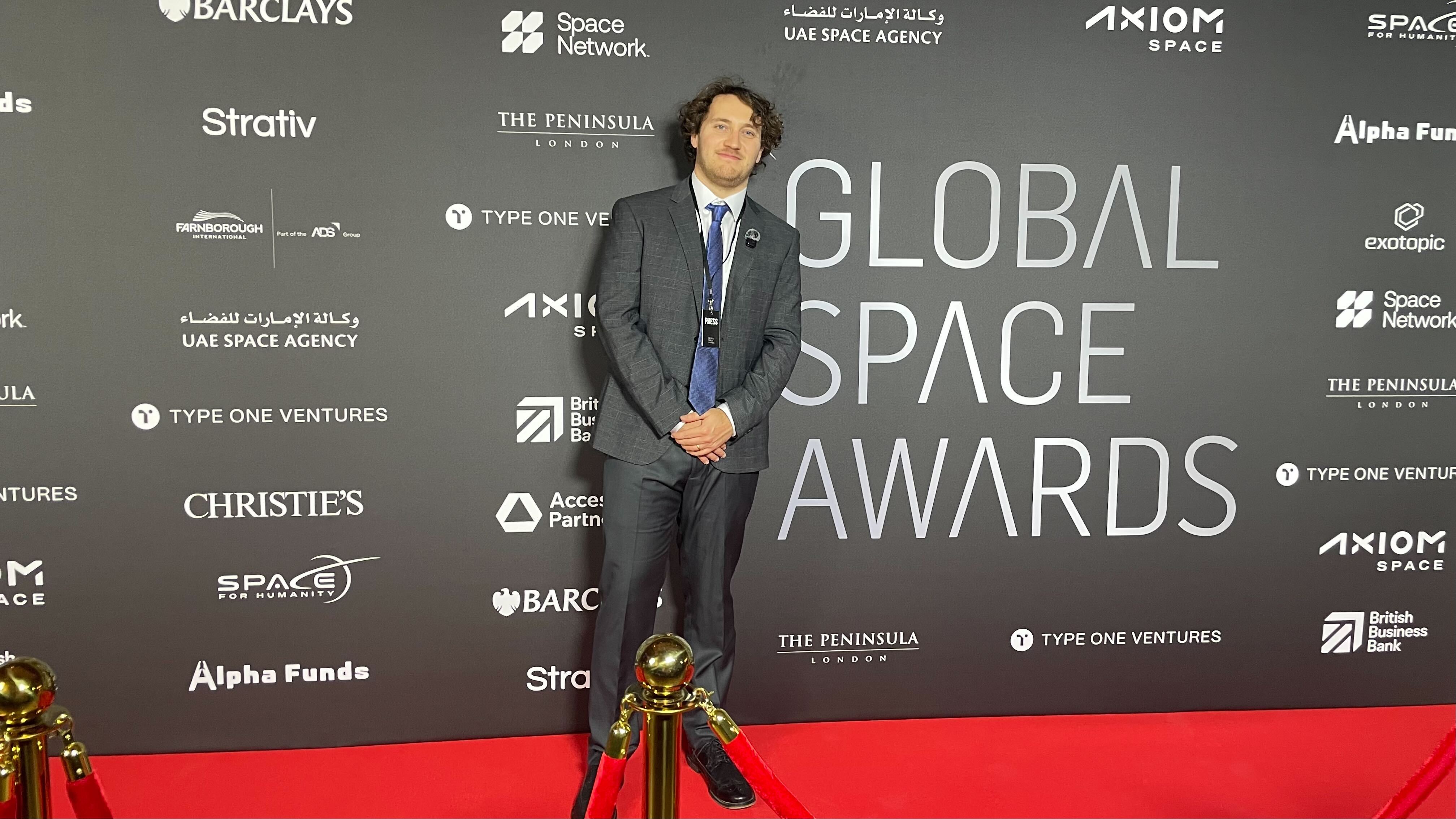 Live Science senior staff writer Harry Baker at the Global Space Awards