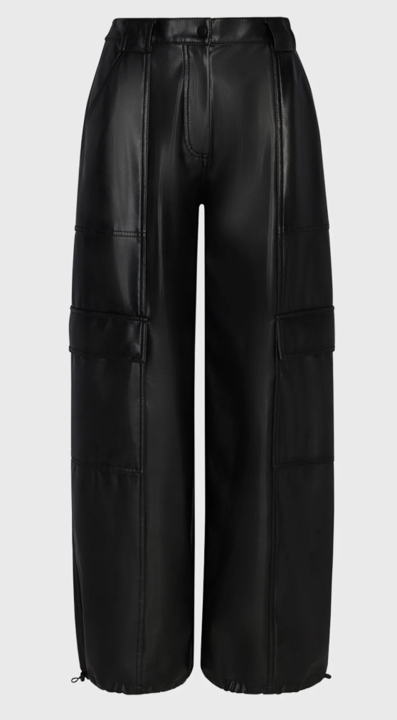 Simkhai, Luxe Vegan Leather Cargo Pants