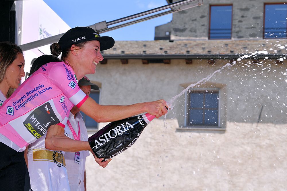 Annemiek van Vleuten (Mitchelton-Scott) wins the stage 6 time trial at the Giro Rosa and extends her overall lead