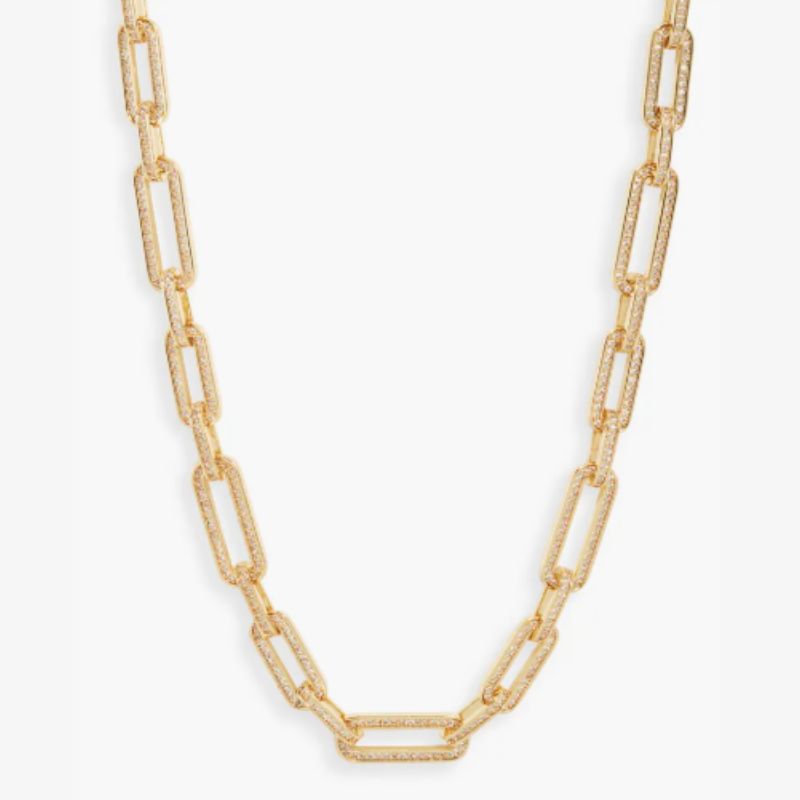 paperclip-style chain necklace