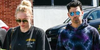 Pregnant Sophie Turner Wore a Band Tee and Shorts