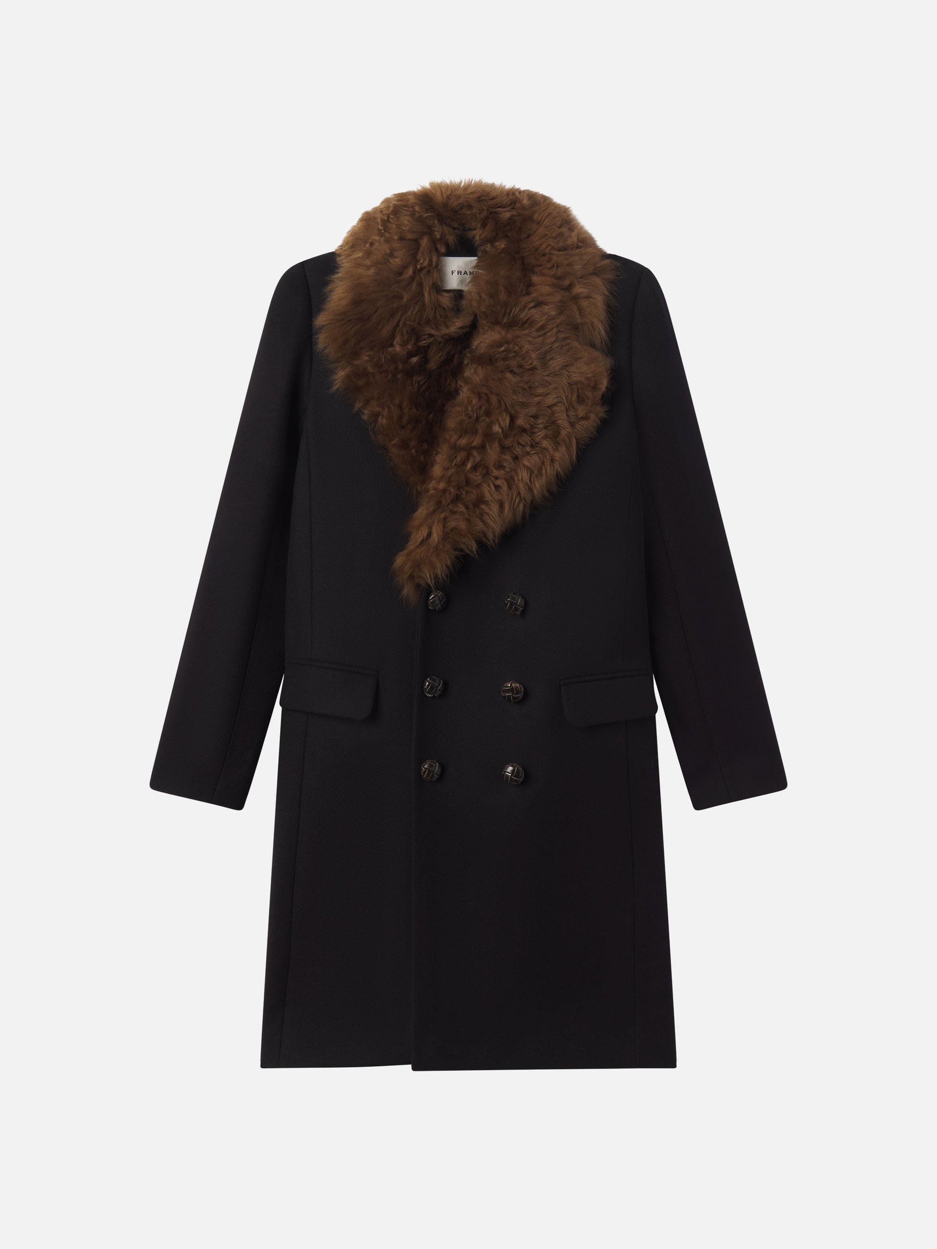 The Shearling Classic Coat -- Black - Xs / Black