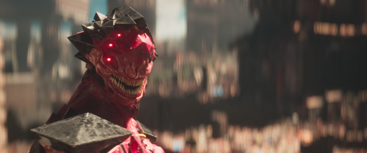 Babiru DaVinci Resolve colour tips; A stylized, dark figure with glowing red eyes and a menacing expression is featured in the image.